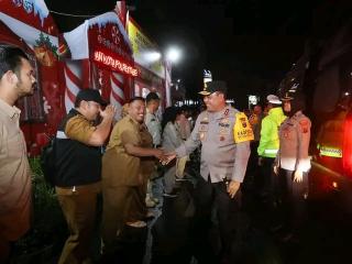 Kapolda Sumut dan Pangdam I/BB Lepas Patroli Skala Besar untuk Pengamanan Malam Natal 2024